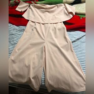 Pink jumpsuit! Worn once. Size 6